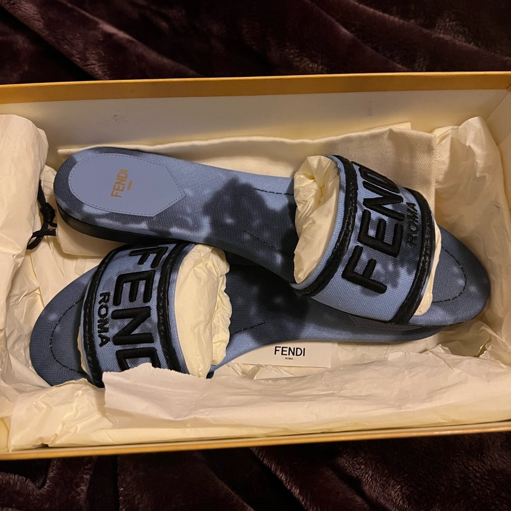 Fendi Roma Slides | Size 39